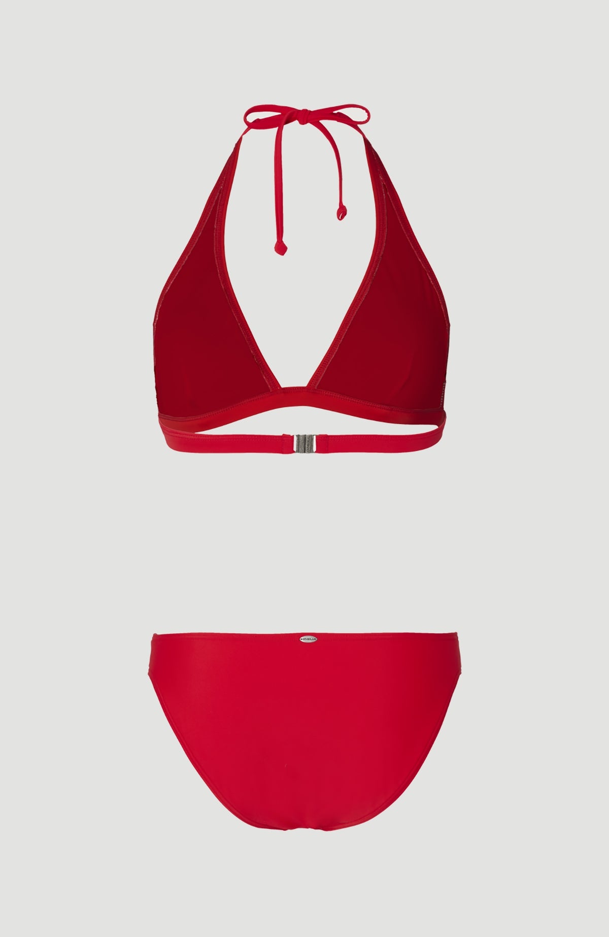 Essentials Maria Cruz Bikini-Set für Damen, rot, freigestellt von hinten mit Klickverschluss