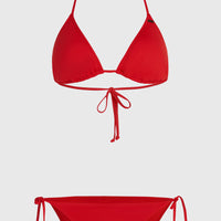 Essentials Capri Bondey Bikini-Set | Red Coat