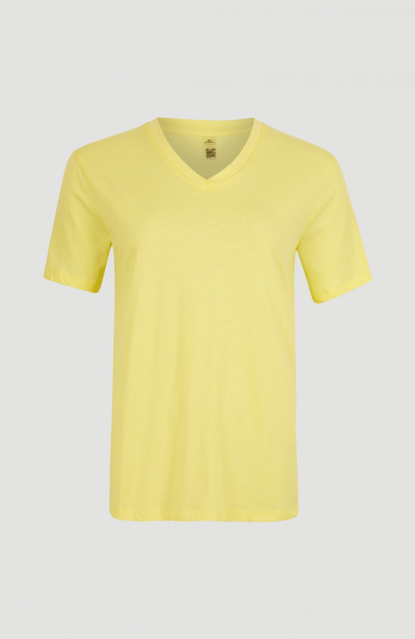 Essentials T-Shirt mit V-Ausschnitt | Sunshine