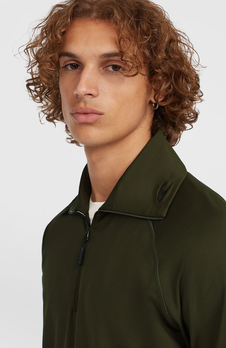 Clime Fleecepullover mit Halbreißverschluss | Forest Night