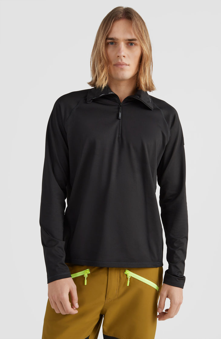 Clime Fleecepullover mit Halbreißverschluss | BlackOut - A