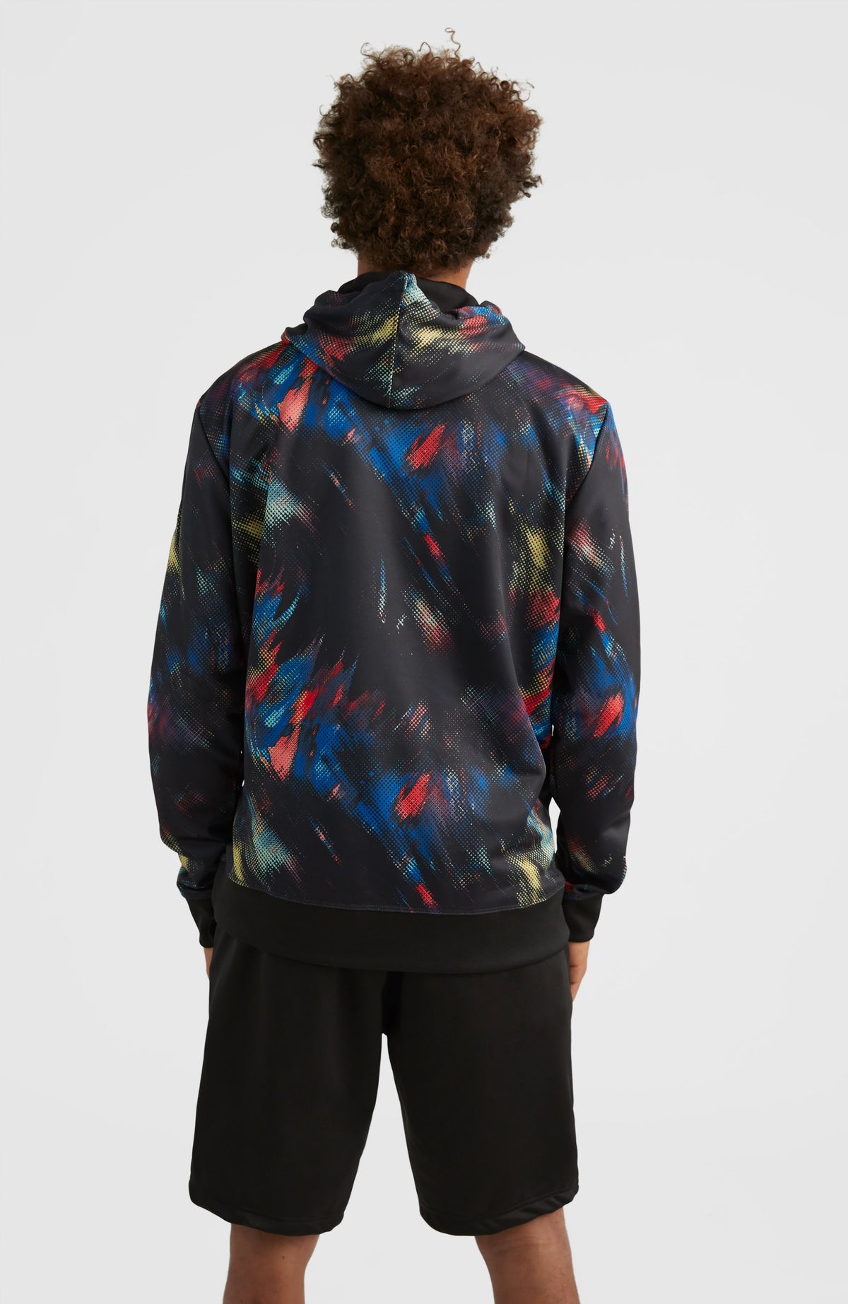 Rutile Fleece-Hoodie | Black Future Fade