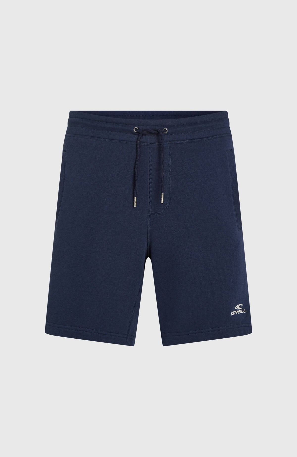 Small Logo Sweatshorts für Herren, blau, flach liegend von vorne mit elastischem Kordelzugbund