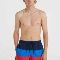 Frame Block Badehose | Red Multi 2