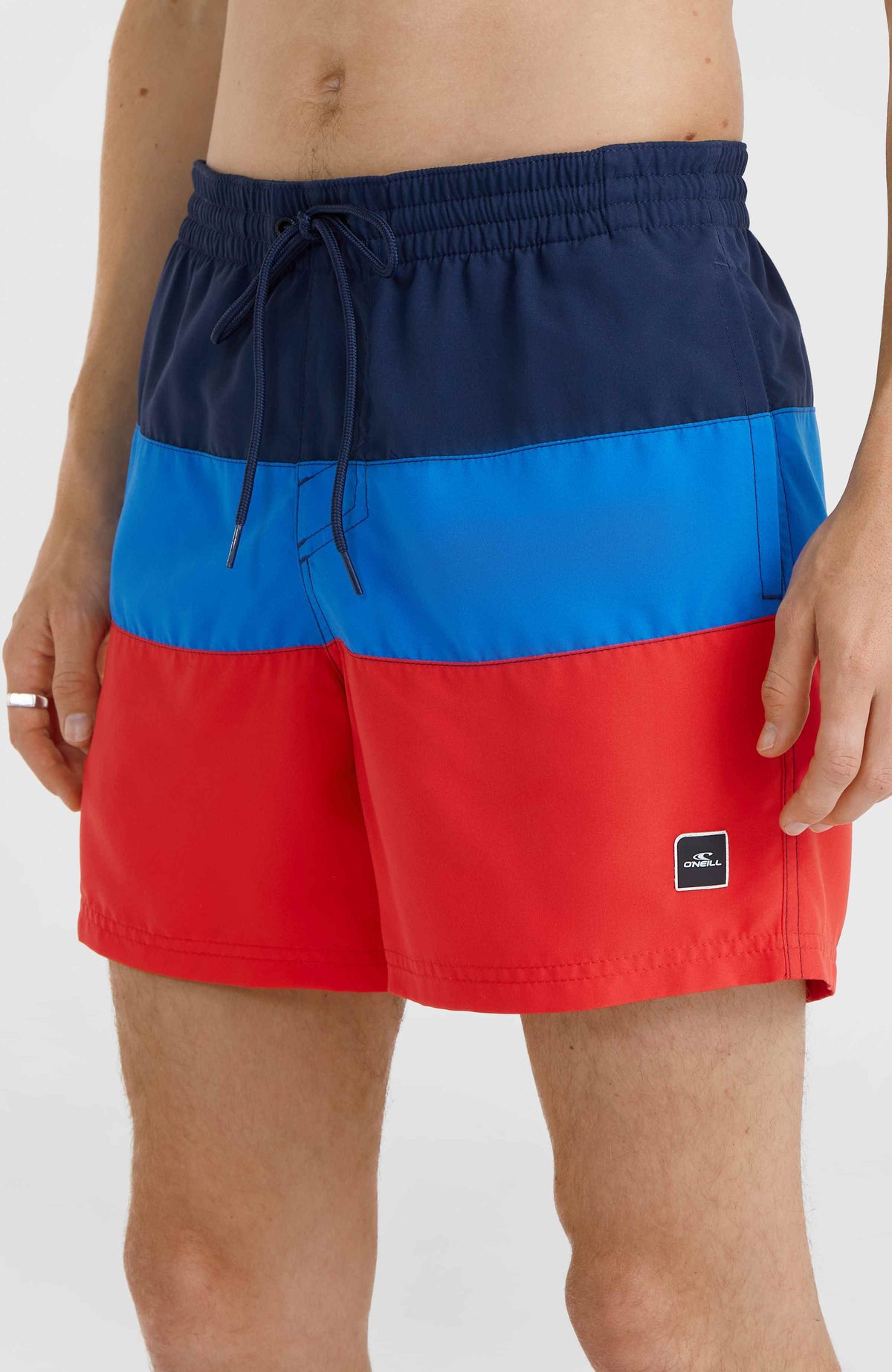 Frame Block Badehose | Red Multi 2