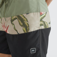 Frame Block Badehose | Green Multi 1