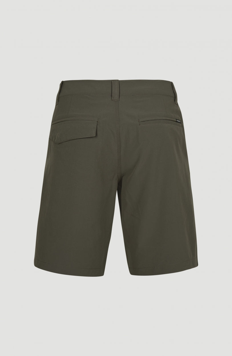 Hybrid Chino-Shorts | Military Green