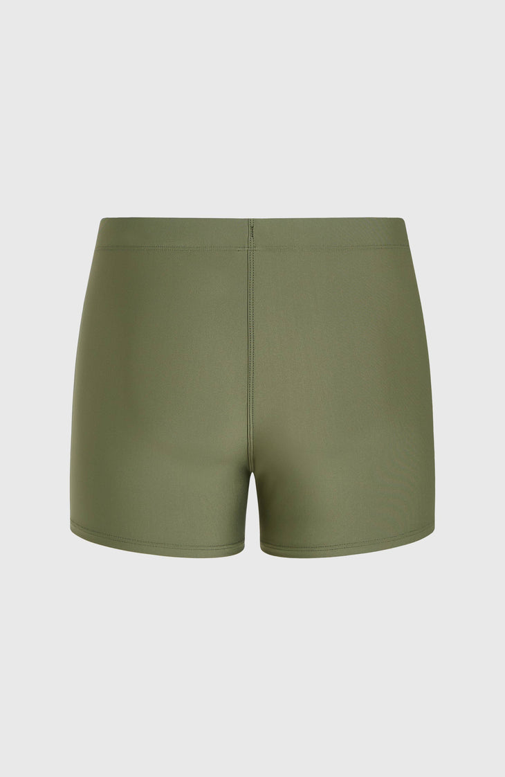 Essentials Racer Badehose | Deep Lichen Green
