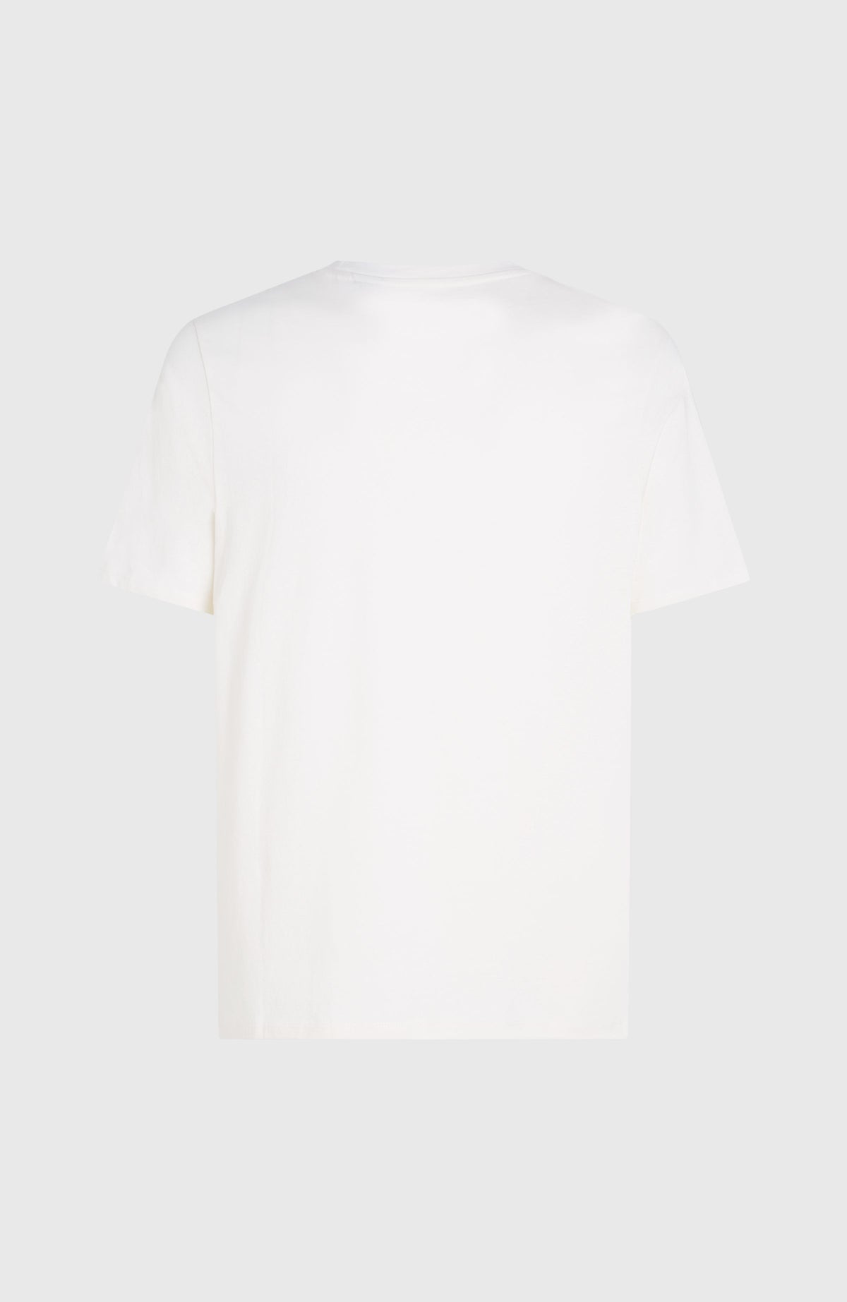 Logo T-Shirt für Herren, weiß, freigestellt von hinten