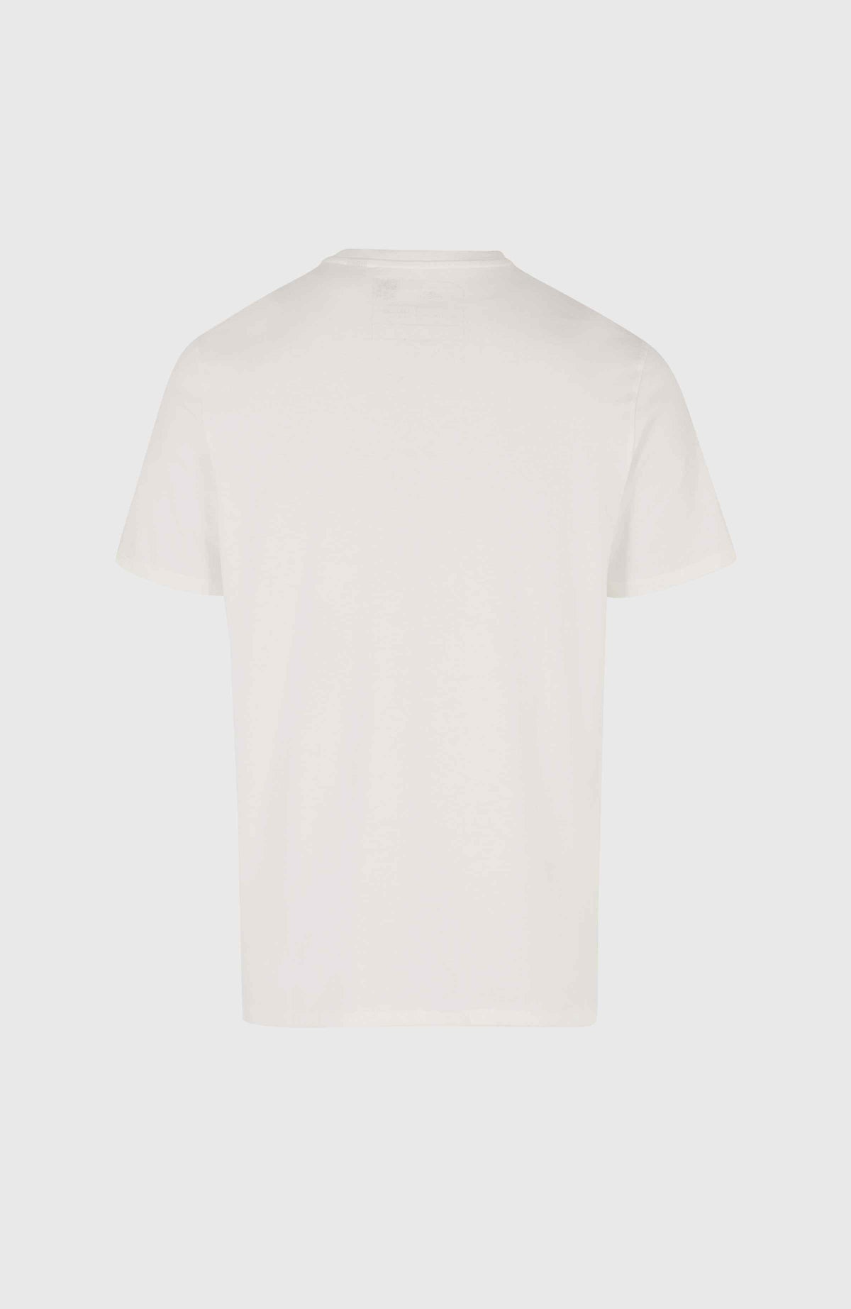 Small Logo T-Shirt für Herren, weiß, flach liegend von hinten
