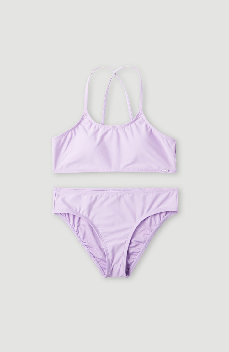 Essentials Bralette-Bikini-Set | Purple Rose