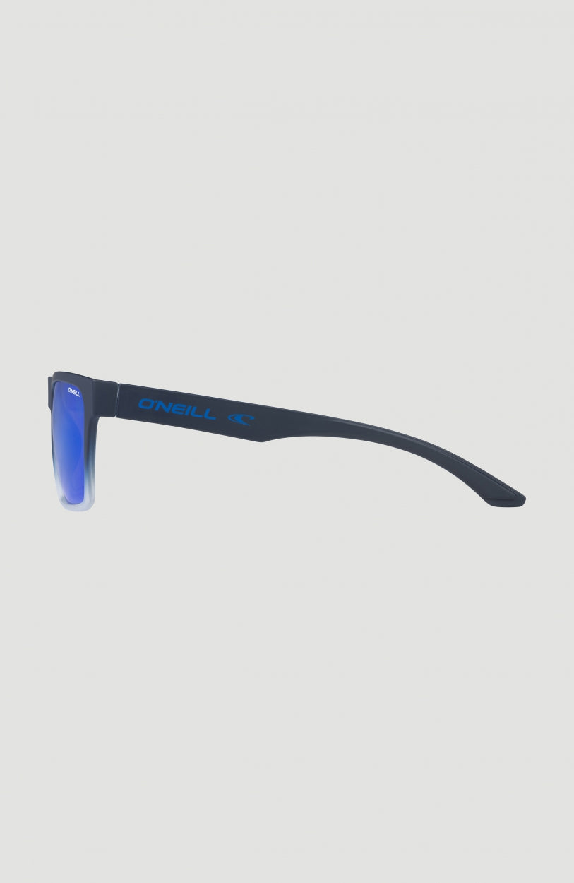 Beacons Sunglasses Sonnenbrille für Herren, blau, freigestellt von der Seite, Bügel mit Logo