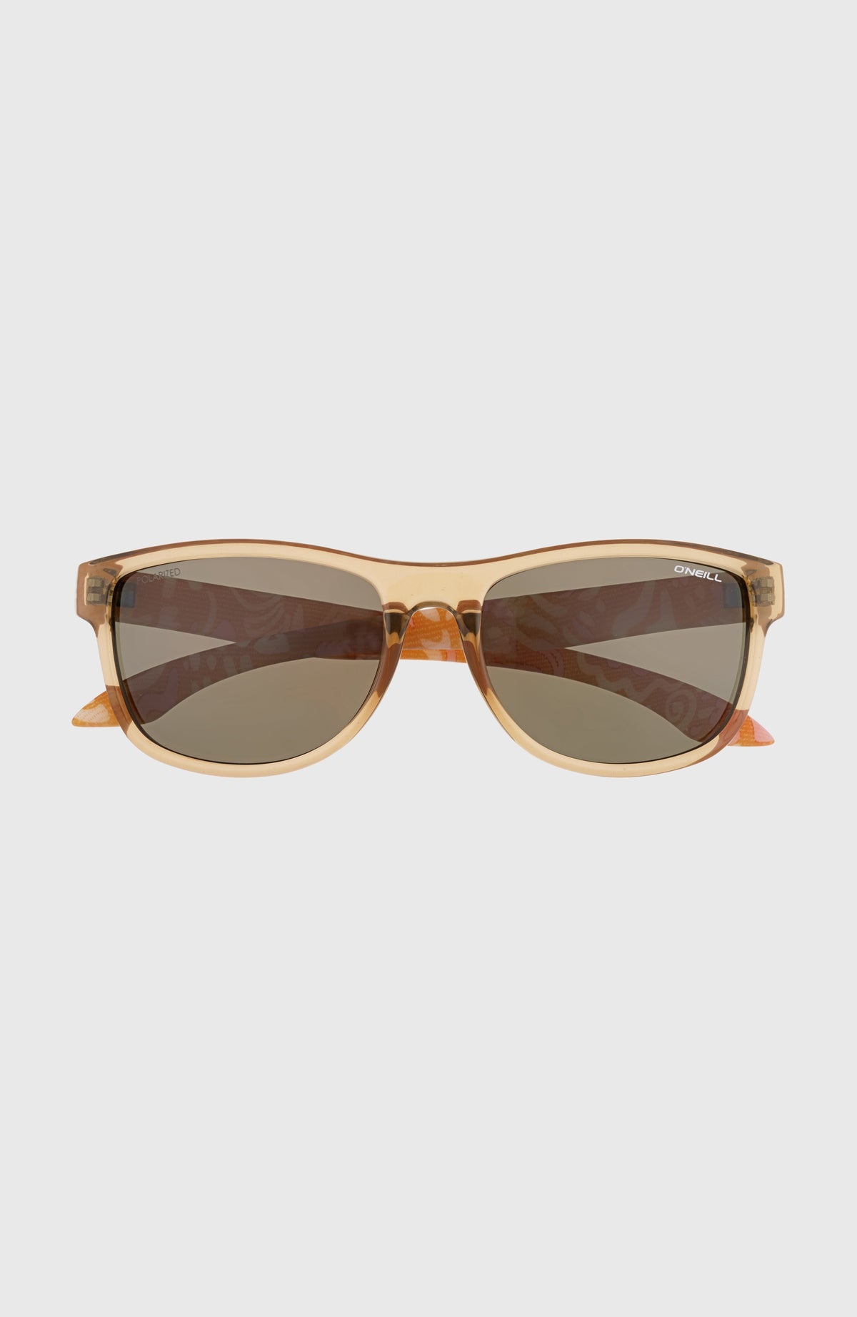 O'Neill Coast Beige Sonnenbrille für Herren, beige, freigestellt von vorne mit getönten Gläsern