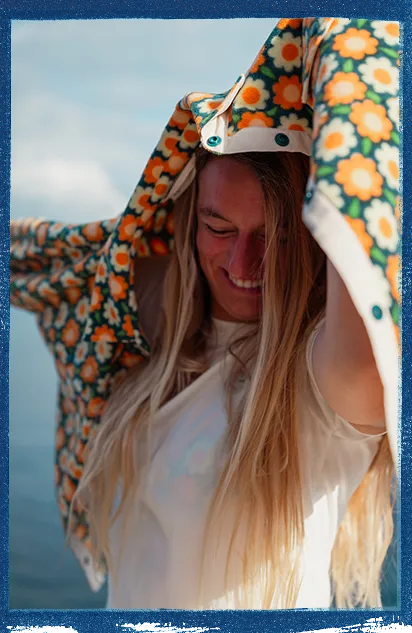 O'Riginals Superfleece Hemd | Green Retro Flower