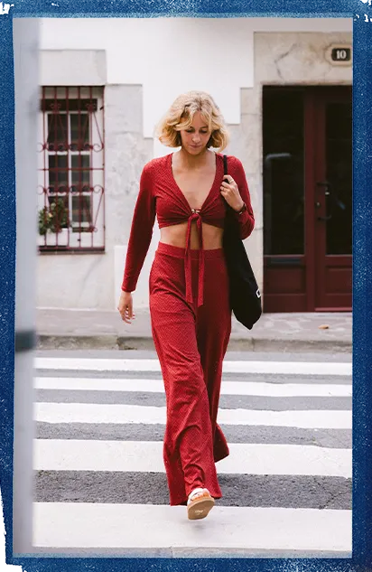 O'Riginals Wide-Leg Hose | Midnight Poppy