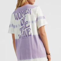Women Of The Wave T-Shirt Kleid | Purple Tie Dye