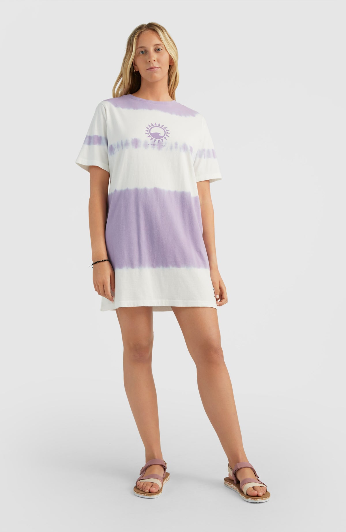 T shirt dress with tie sale