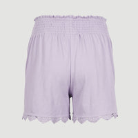 Ava Smocked Shorts | Purple Rose