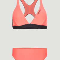Hyperfreak Bikini Set | Georgia Peach Colour Block