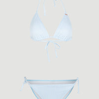 Capri - Bondey Triangel Bikini Set | Blue Simple Stripe