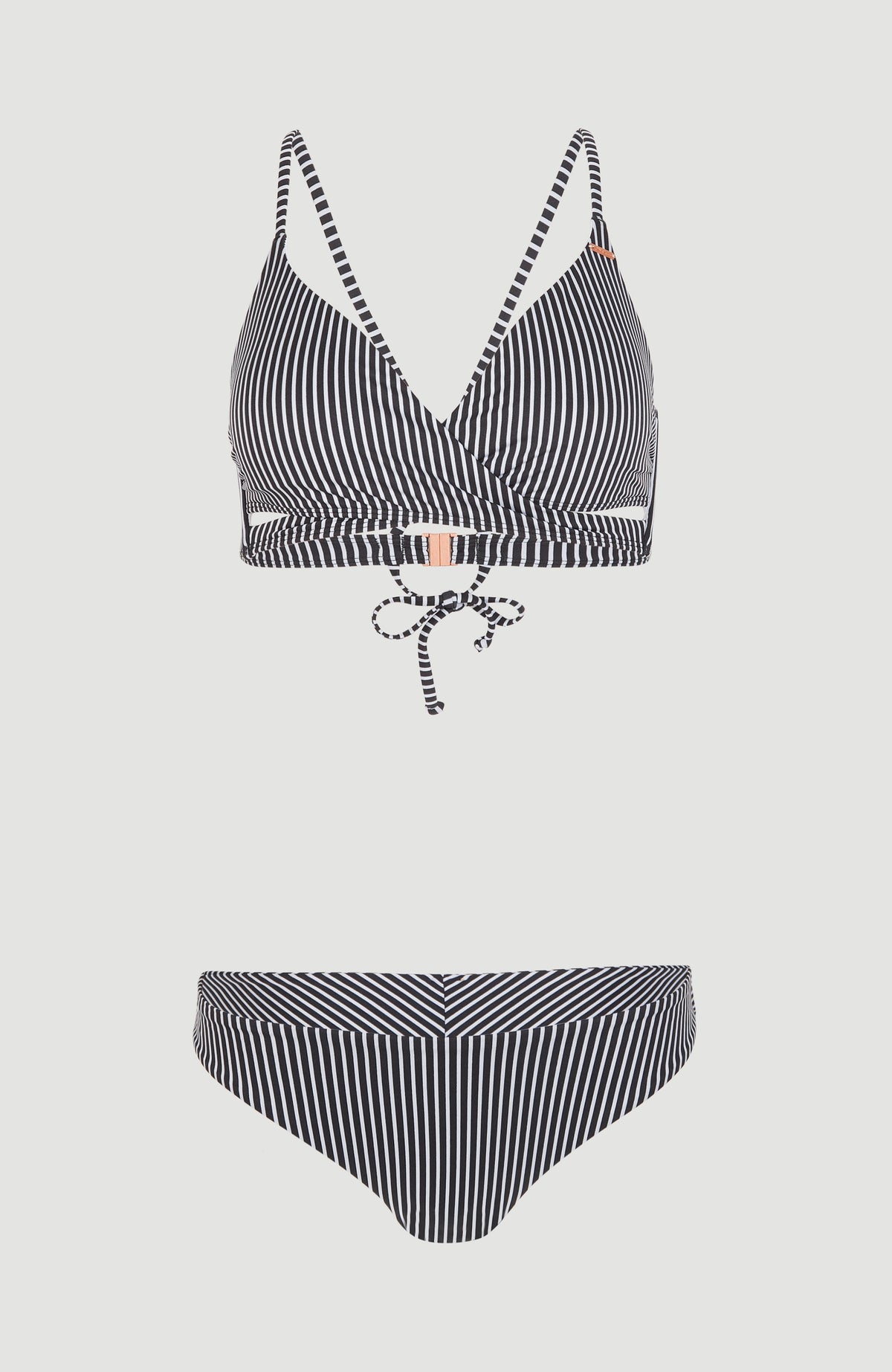 Baay Maoi Bralette Bikini Set Black Simple Stripe O Neill
