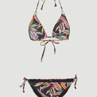 Capri - Bondey Bikini Set | Black Tropical Flower