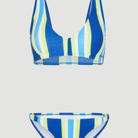 Terry Lucia Bikini Set | Blue Towel Stripe