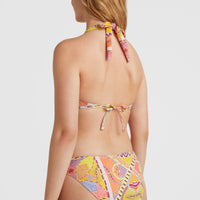 Sao Mix Bikini Oberteil | Yellow Scarf Print