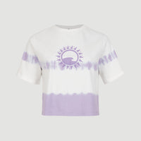 Women Of The Wave Cropped T-Shirt | Purple Tie Dye