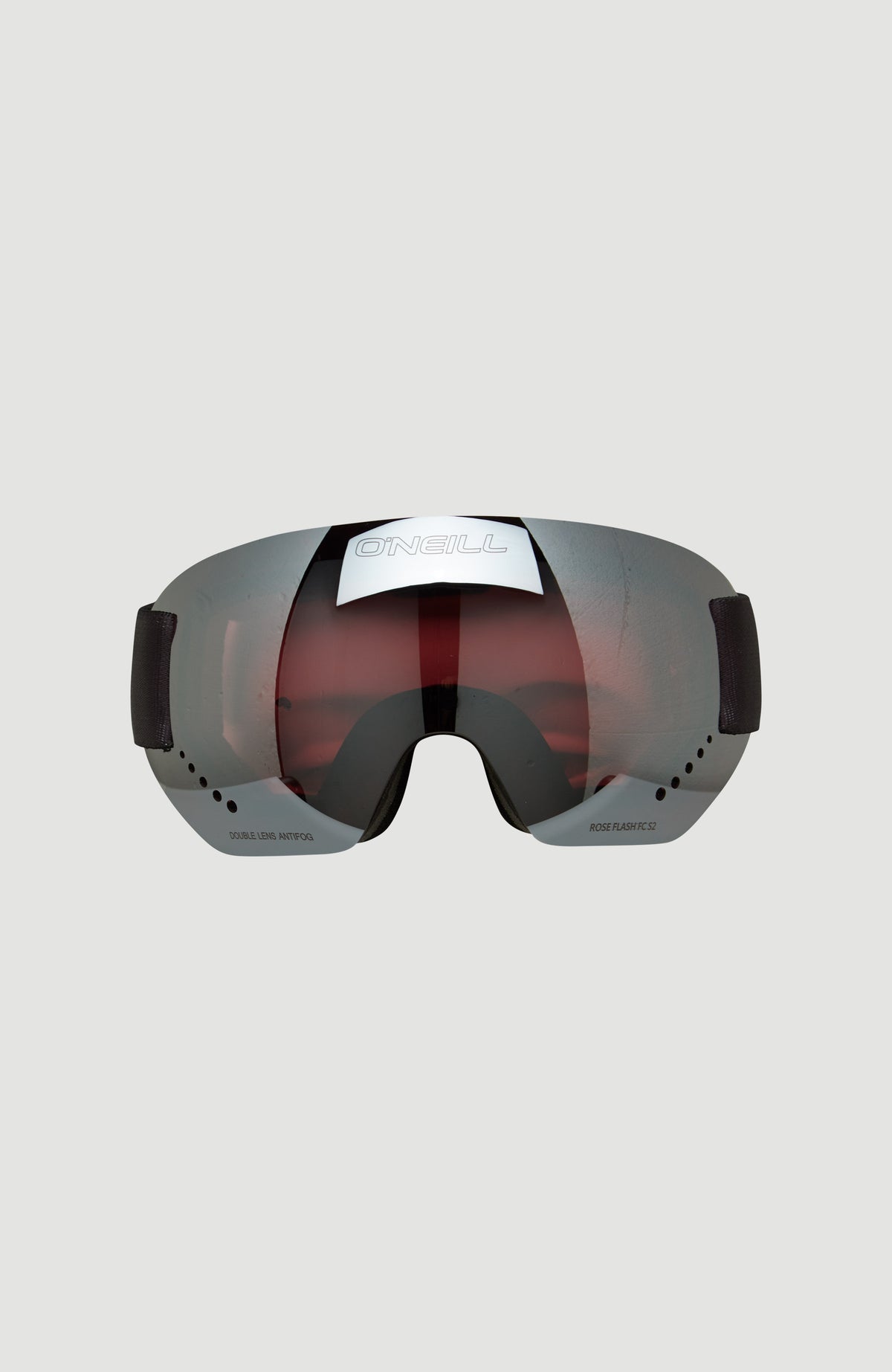 Rookie Snow Goggles Skibrille für Herren, blau, freigestellt von vorne mit getönter Scheibe und Belüftungslöchern