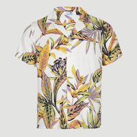 Print-Shirt | White Tropical Flower