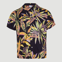 Print-Shirt | Black Tropical Flower