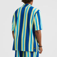 Brights Terry Hemd | Blue Towel Stripe