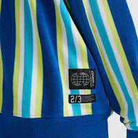 Brights Terry Kapuzenpullover | Blue Towel Stripe
