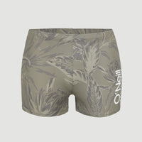 Floral Racer Badehose | Deep Lichen Tropical Tonal