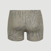 Floral Racer Badehose | Deep Lichen Tropical Tonal