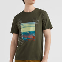 Cali Mountains T-Shirt | Forest Night