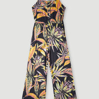 Sefina Jumpsuit | Black Tropical Flower