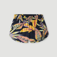 Leiko Beach Shorts | Black Tropical Flower