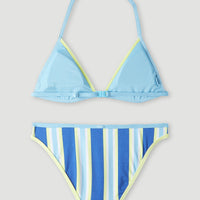 Malibu Beach Party Bikini | Blue Towel Stripe