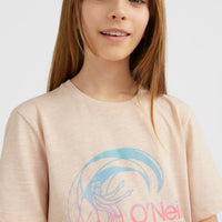Circle Surfer T-Shirt | Peach Whip
