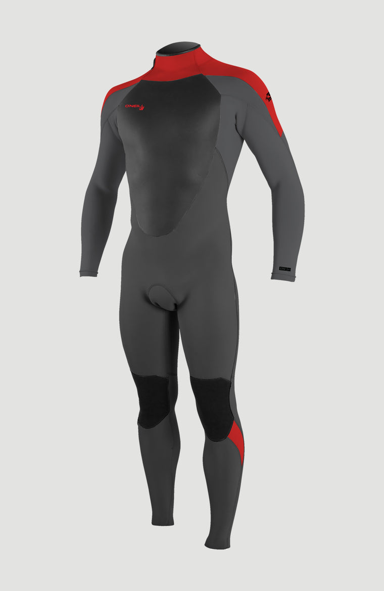 Epic 4/3mm Back Zip Full Wetsuit | GRAPHITE/SMOKE/RED/RED