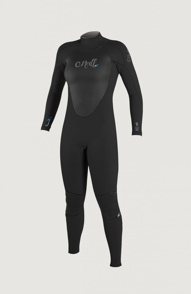 Epic 5/4mm Back Zip Full Wetsuit Womens | A05 BLK/BLK/BLK