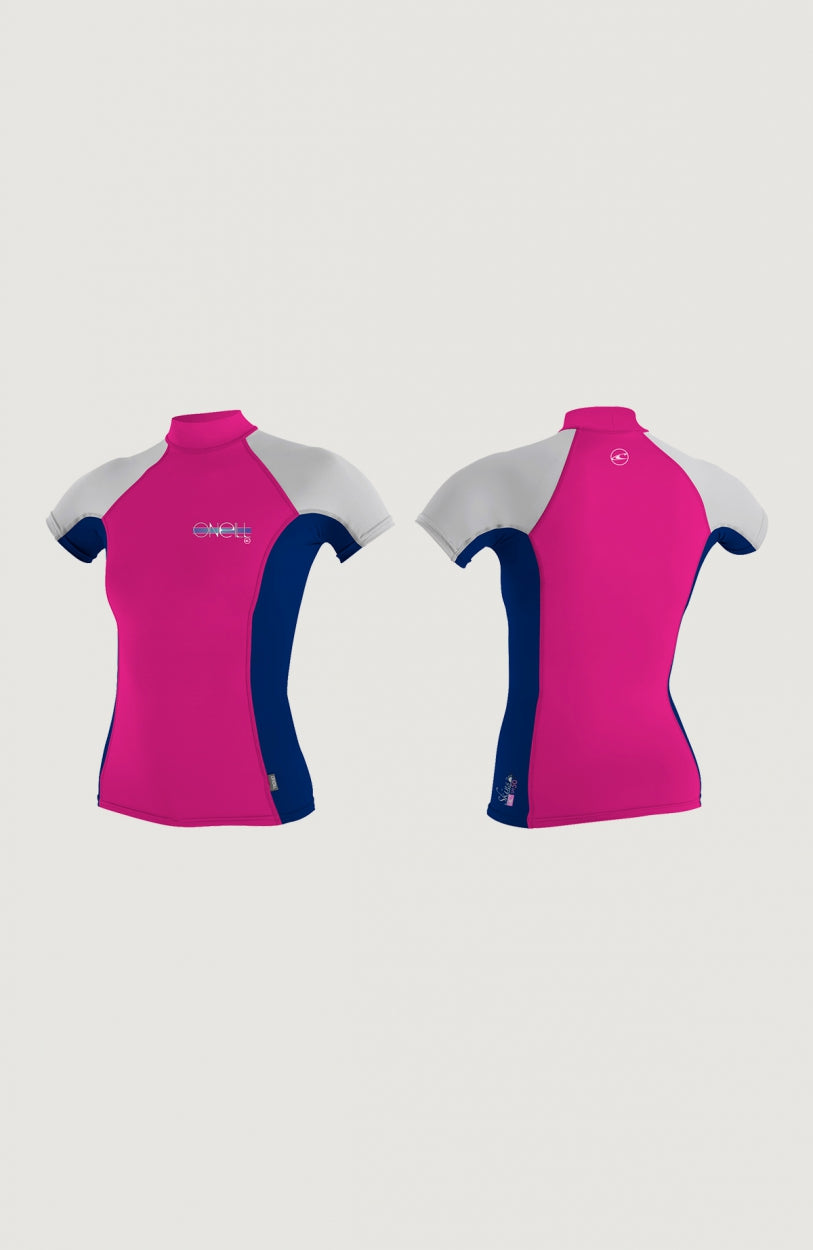 Skins Short Sleeve Turtleneck | Dark Pink