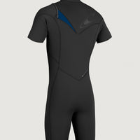 Hyperfreak Chest Zip 2mm Short Sleeve Spring Wetsuit | Black