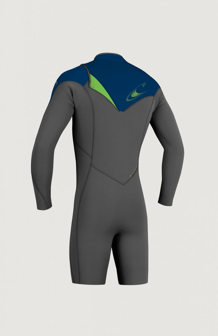 Hyperfreak Chest Zip 2mm Long Sleeve Spring Wetsuit | Grey