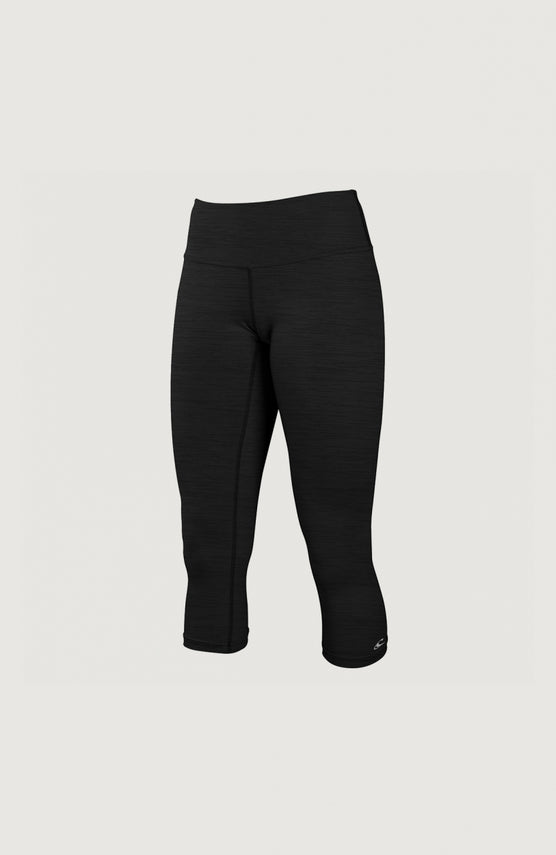 O'Neill 24/7 Hybrid Surf Capri Caprihose für Damen, schwarz, freigestellt von vorne