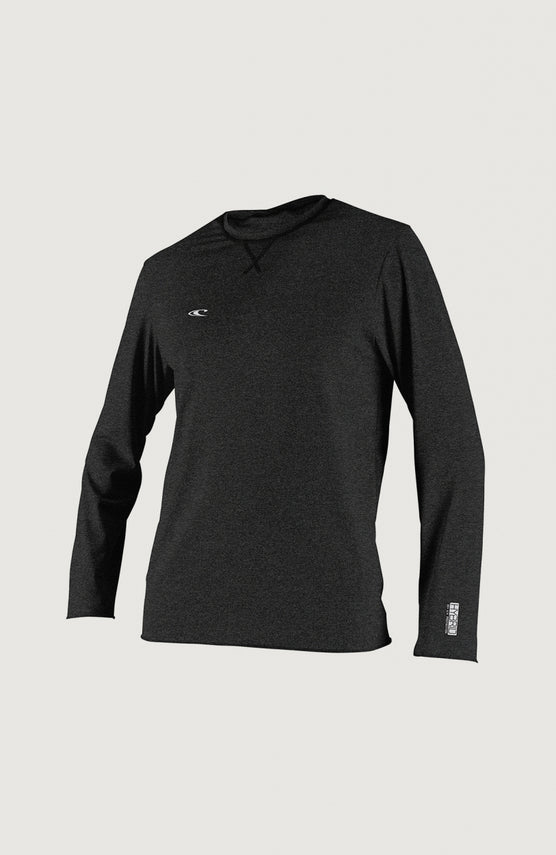 O'Neill Hybrid Skins Long Sleeve Surf Tee Schwimmshirt für Herren, schwarz, Vorderansicht, freigestellt