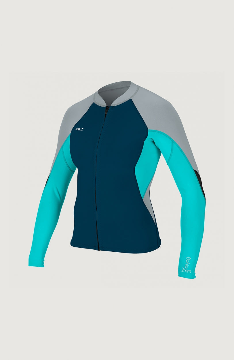 Bahia 1/0.5mm Full Zip Neoprene Jacket | Grey