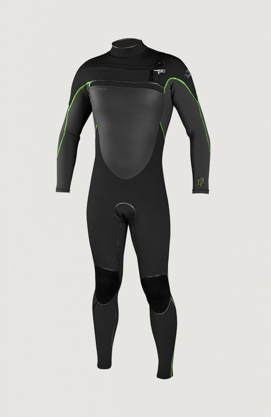Psycho Freak Chest Zip 4/3mm Full Wetsuit | Black